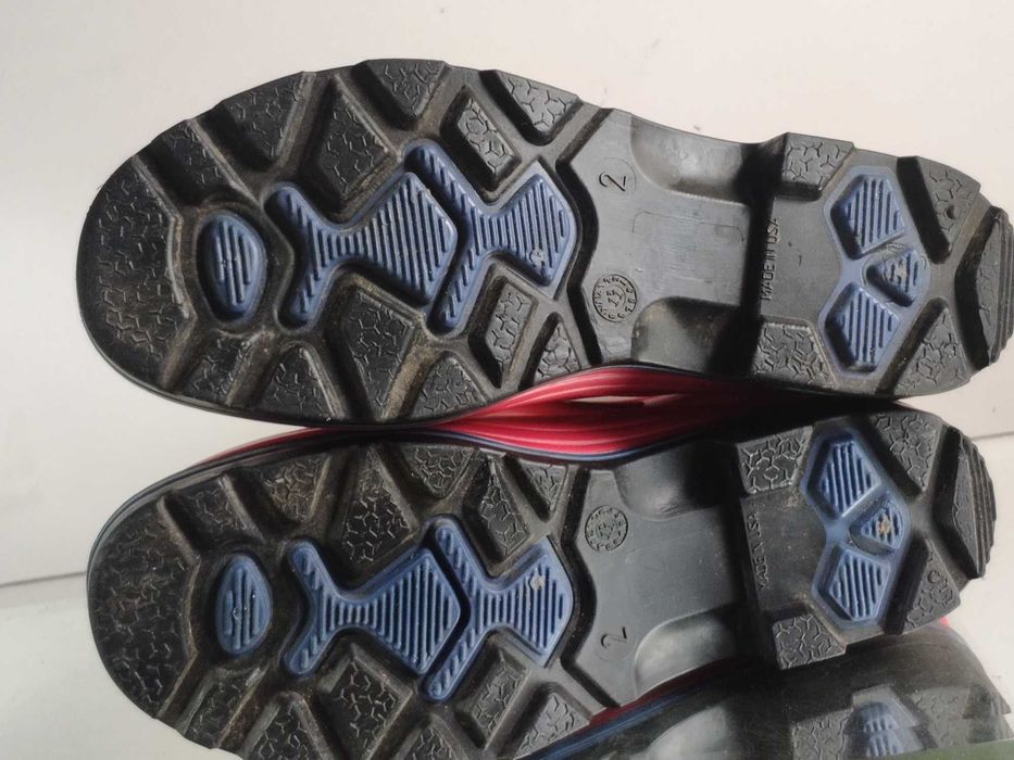 Сапоги сапожки резиновые гумові детские красные разм 32  215мм