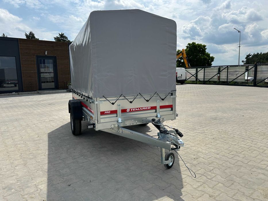 TEMARED PRO 2612 przyczepka samochodowa + plandeka + stelaż 110 cm