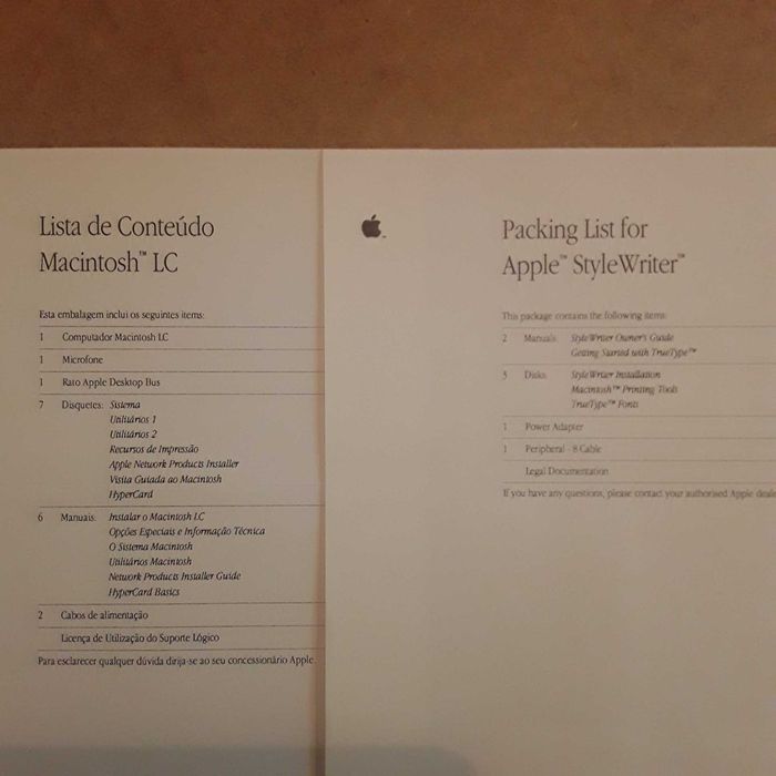 Kit acessórios Apple Macintosh LC