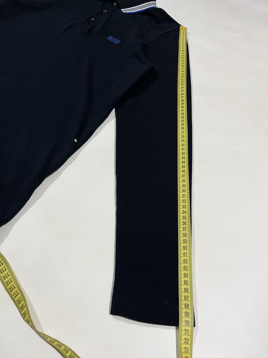 Поло hugo boss темно-синє з довгим рукавом лонгслив хуго босс розмір m