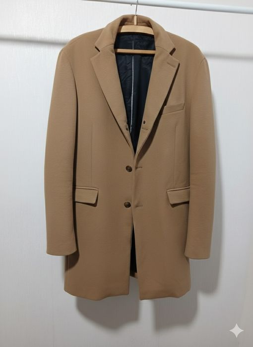 Пальто кашемір вовна Emiliano Zapata  XXL кемел кашемирове пальто