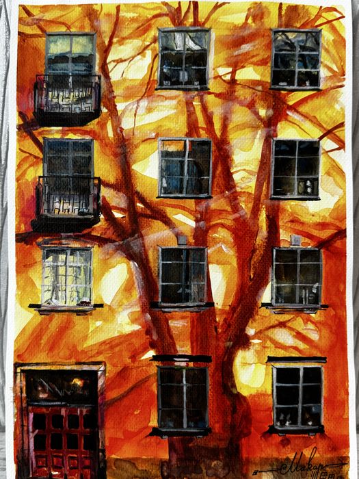 Obraz akwarela bez ramki