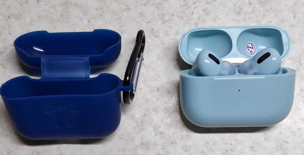 Bluetooth навушники у дизайні AirPods3, PRO Macaroon блакитний сенсор