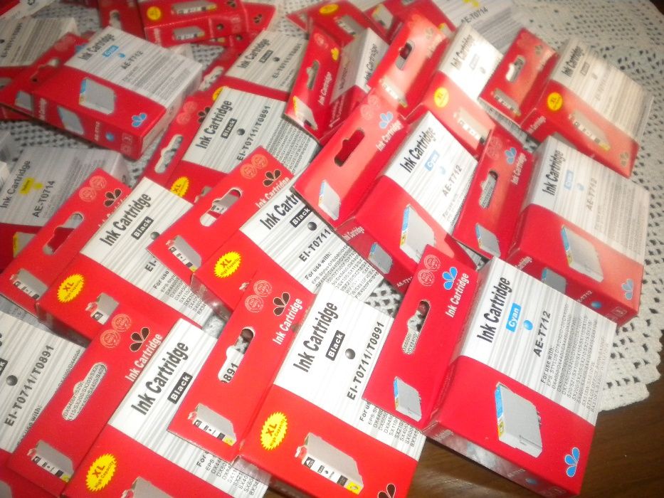 Vendo quatro tinteiros T0711,2,3,4 compatíveis para impressoras Epson