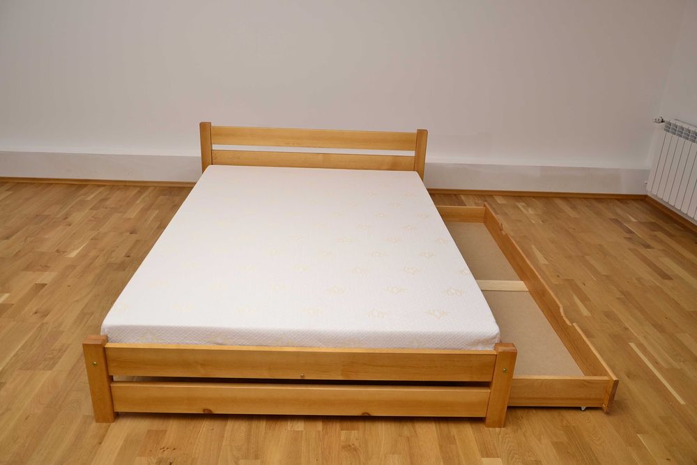 Łóżko Apollo 90/120/140x200 160x200 sosna, białe, szare, dąb, orzech