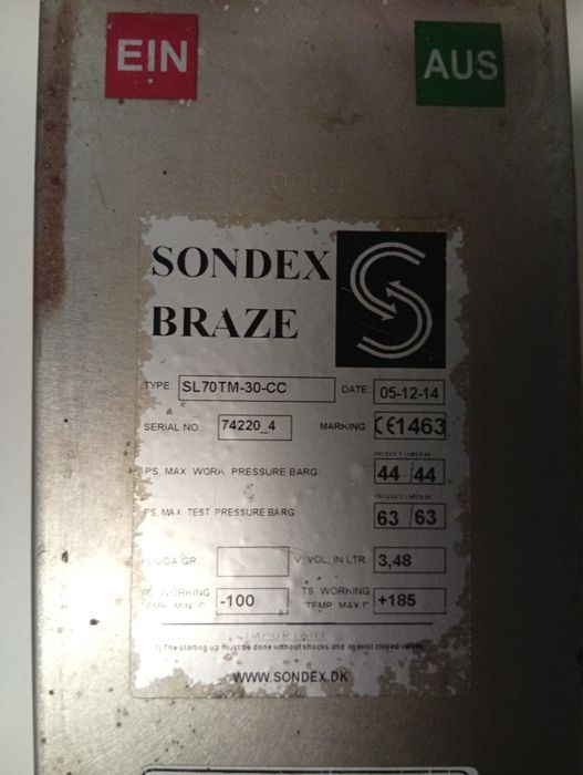 Wymiennik ciepła Sondex Braze SL70TM-30-CC