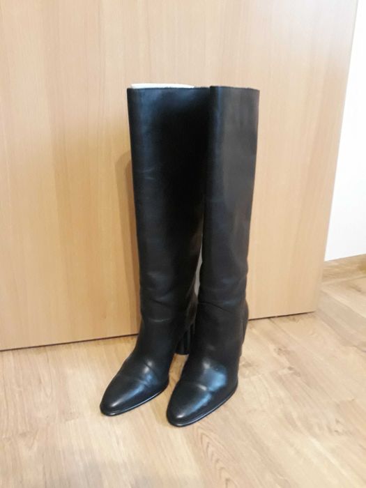 Kozaki długie czarne ZARA