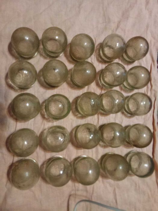 Банки вакуумні скляні (старі радянські) для масажу 25шт.