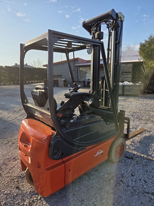 Wózek widłowy elektryczny linde e14 triplex 5.5m!!