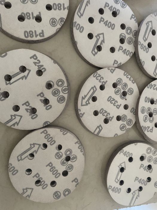 Шліфовальні круги на ліпучці 120мм всіх розмірів