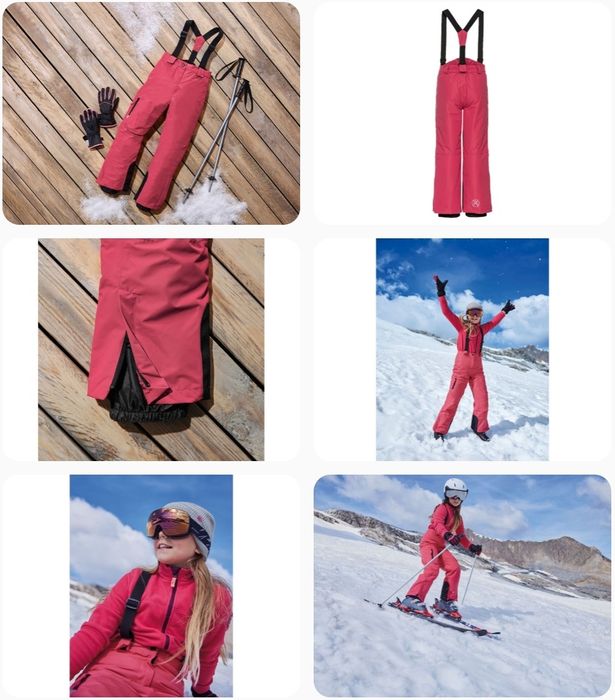 ТЕРМО Штани Мембранні Напівкомбінезони лижні Crivit 134-152 NEW!!.