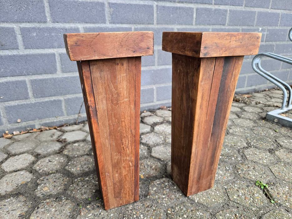 Stare drewniane donice komplet 2 sztuki