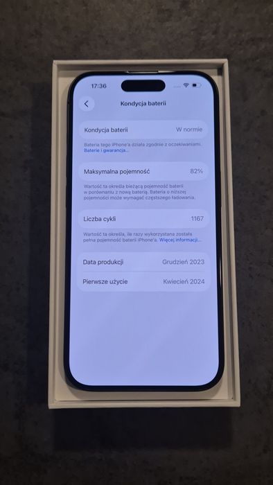 iPhone'a 15 Pro Black Titanium 256GB