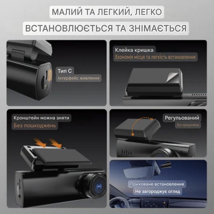 ТОП! Відеореєстратор by Xiaomi UHD 4К Wi-Fi GPS карта пам'яті STARVIS