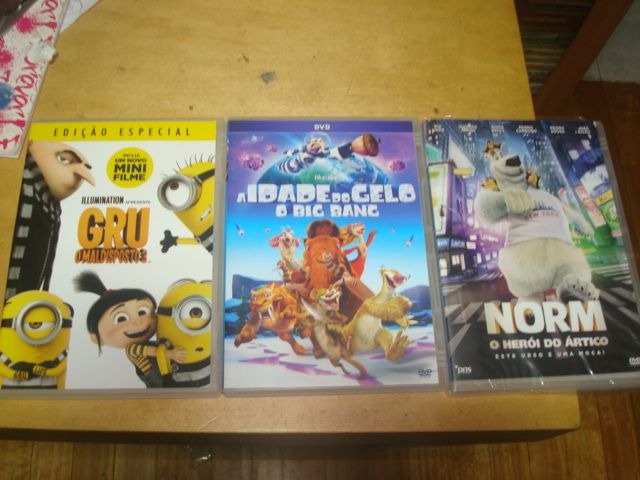 lote 7 dvds originais desenhos animados,balto,etc