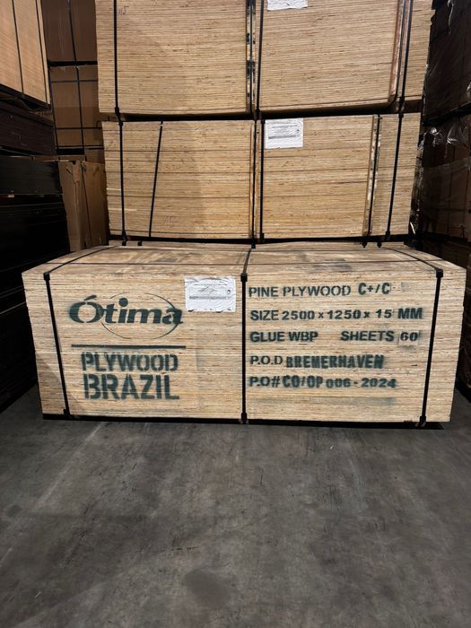 Sklejka wodoodporna sosnowa 1250/2500/18mm