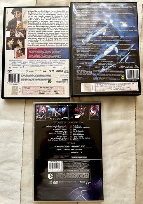 Filmes DVD desde 5€ Originais com selo IGAC