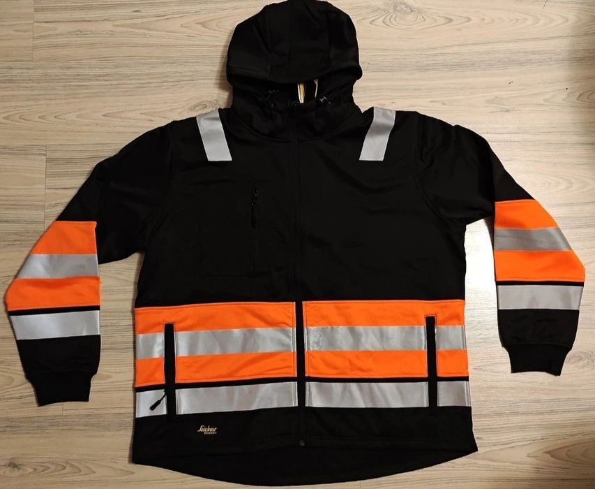 Snickers 8038 Bluza ochronna odblaskowa rozpinana z kapturem rozmiar L
