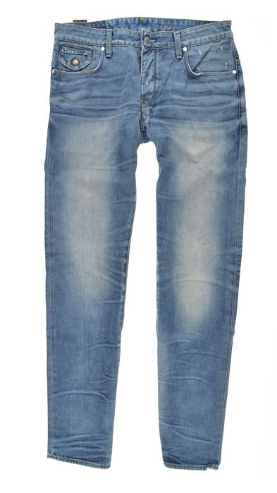Spodnie G-Star Raw 3301 Slim Tapered W32 L34 Męskie Jeansy Button