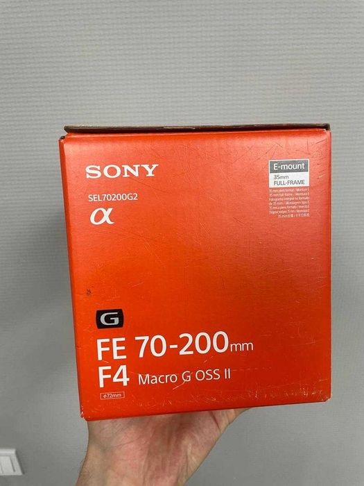 Телеобъектив Sony FE 70-200mm f/4 Macro G OSS II Black (SEL70200G2)