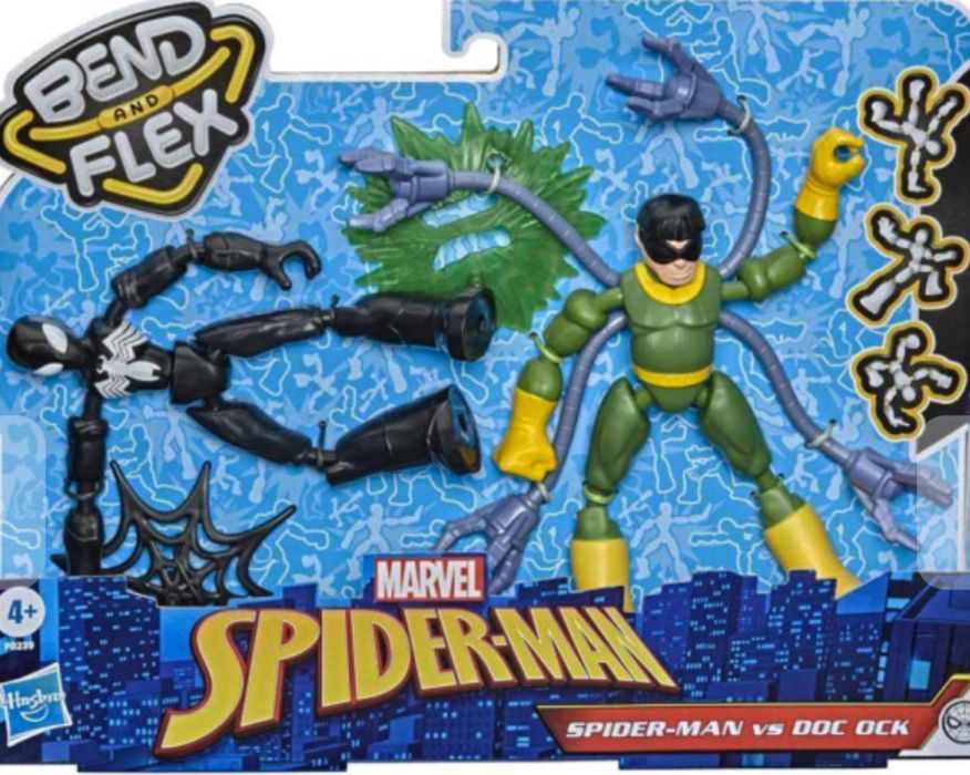 Ігровий набір Spider-Man Bend and flex Людина-павук проти Дока