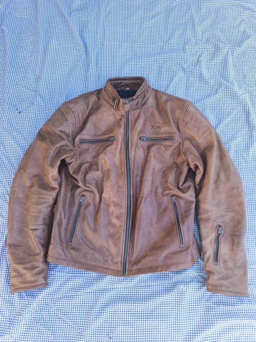 Blusão Motard de couro original da casa das peles.
