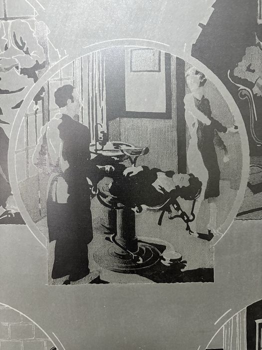 Conjunto de 4 antigas chapas de impressào - consultório de dentista