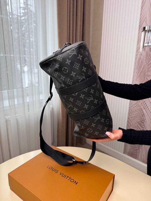!LUX! Louis Vuitton Keepall 35 Monogram Eclipse Canva/ travel bag