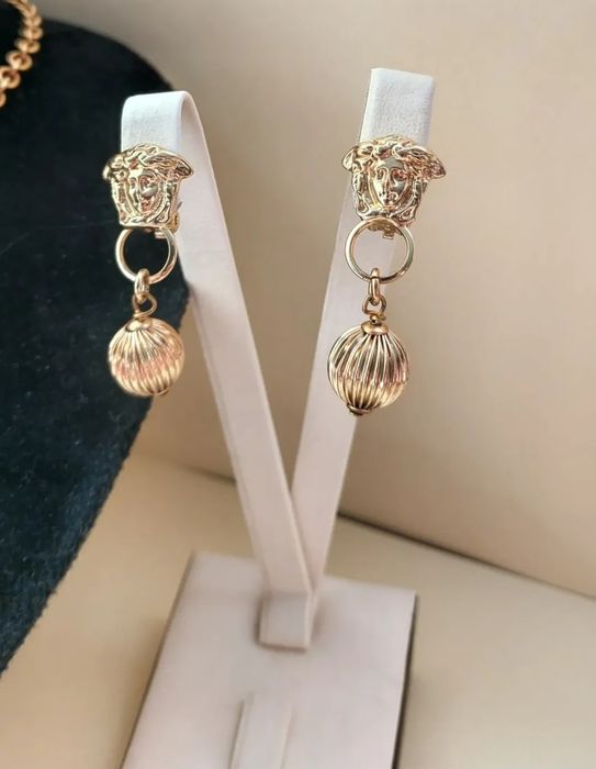 Вінтажний Комплект (кольє, браслет, кліпси) Gianni Versace, Italy 80-x