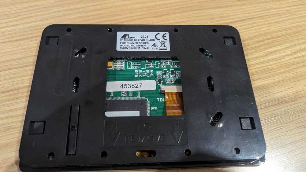 Crow Touch Keypad Black 5''