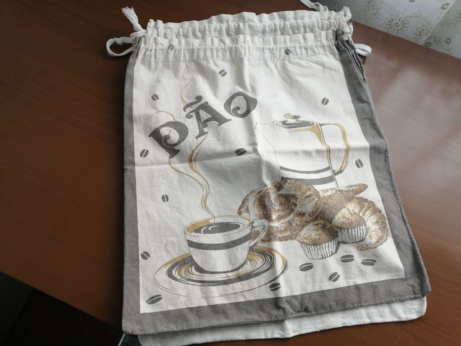 colecção de 4 antigos talegos do pão em estado novo