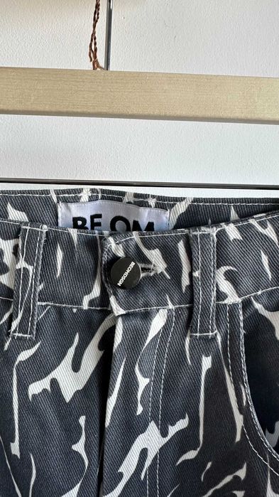 BeomDsgn Zebra print denim