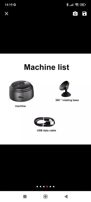 Mini Câmara vigilância