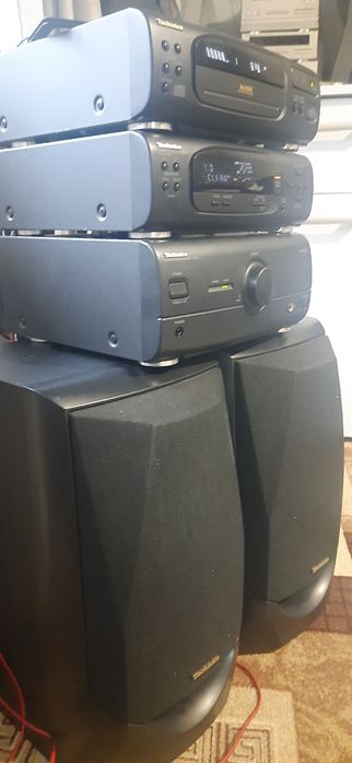 Technics CH404, HD301 + пульт +  колонки. Видео работы.