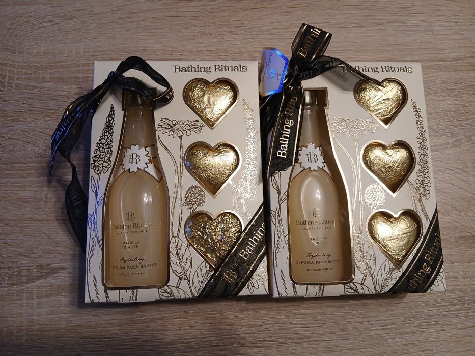 Conjunto de 2 Packs de Banho Bathing Rituals Vanilla & Rose Novos