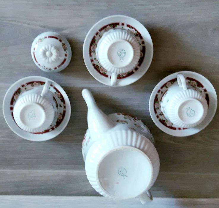 Часть сервиза СССР, Тернопольский фарфор,деколь