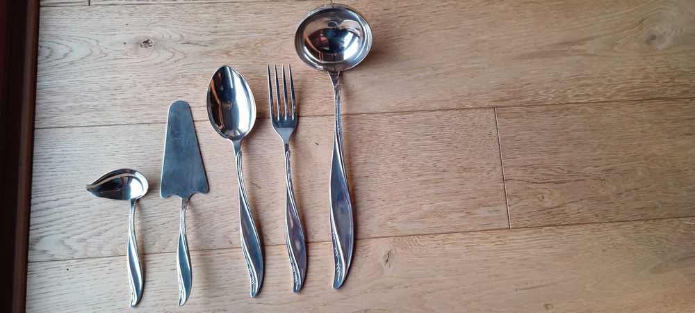 Sztućce Hefra MET 90 i MET 60, Styl Amerykański 82 szt Wyprzedaż