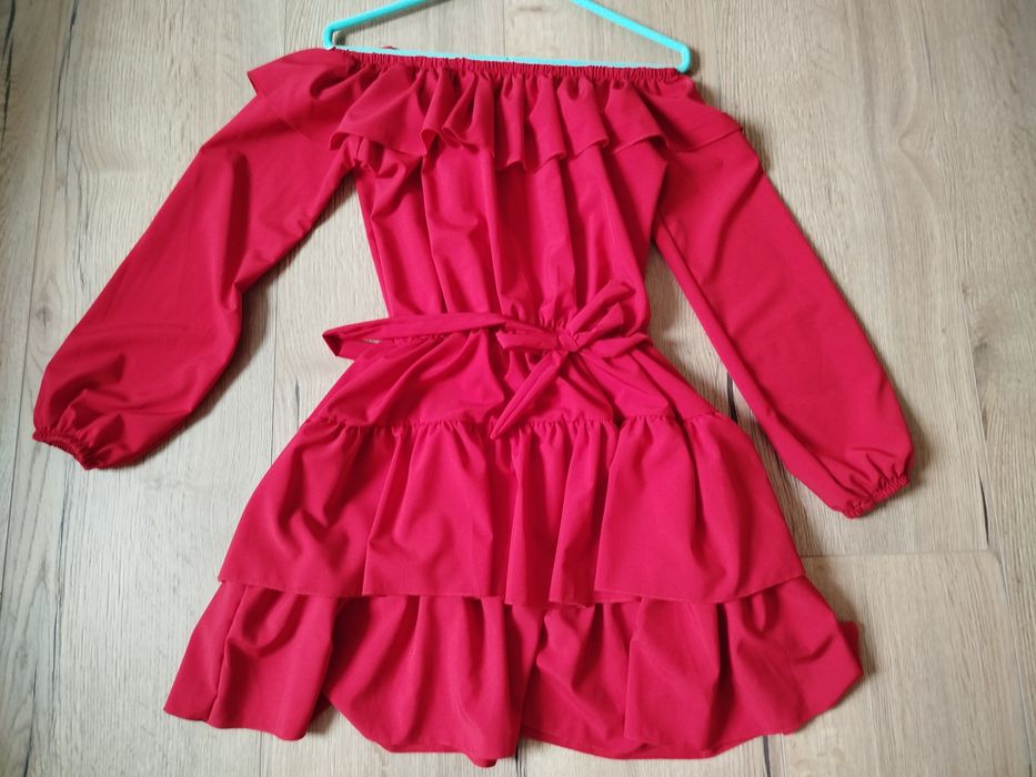 Czerwona sukienka hiszpanka S/M, 36, 38