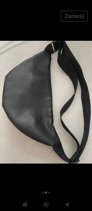 Nerka skórzana czarna