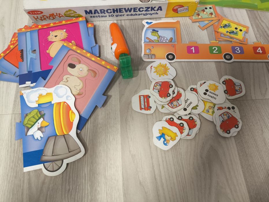 Karotka, Marcheweczka, zestaw 10 gier edukacyjnych