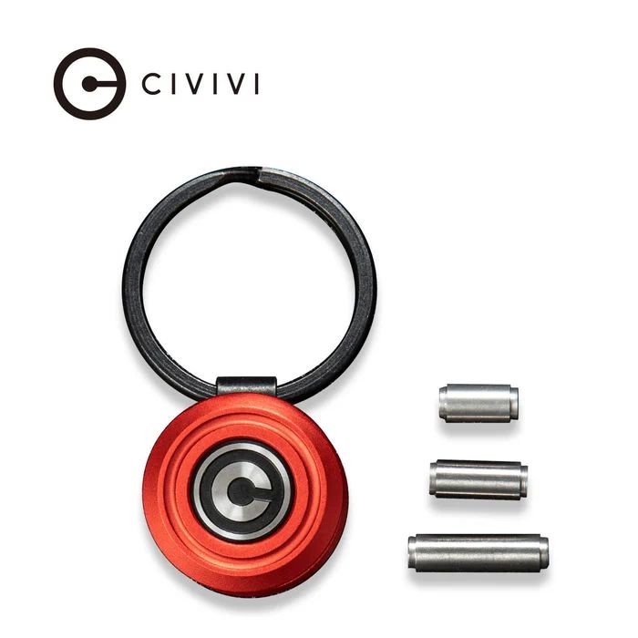 Brelok do kluczy Civivi Pocket Key Coin Organizer Red Aluminium by