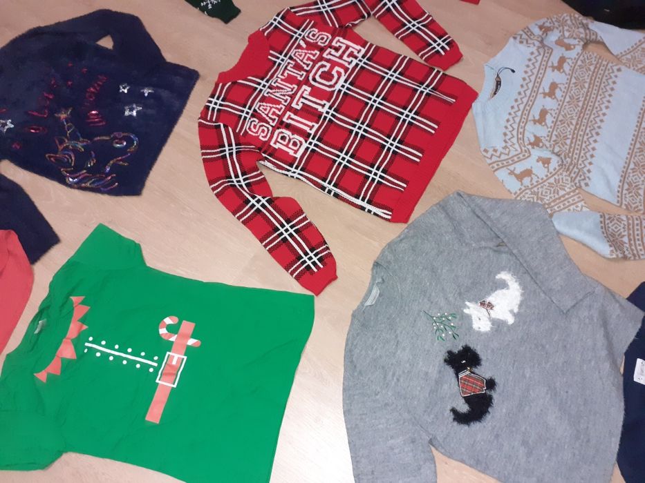 Світер, светр новорічний, жіночий різдв'яний s-л