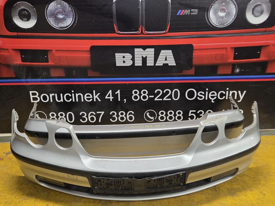 BMW E46 Compact Zderzak Przedni Przód Titansilber 354/7 Stan BDB Kompl