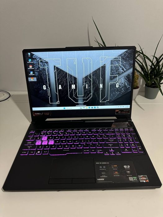 RTX 3060 6gb + R7-5800H • Asus TUF 15,6" 144hz •16gb/512 ssd