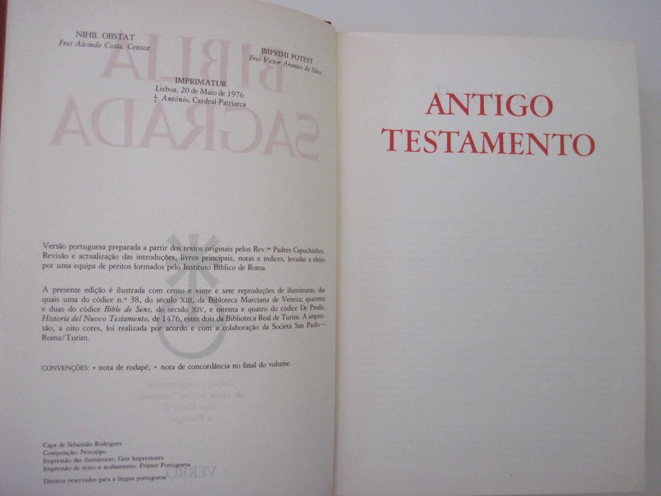 Bíblia Sagrada Ilustrada - edição comemorativa visita João Paulo II.