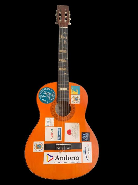 Violão Clássico Lucida – Estilo Vintage / Tuna (Com Autocolantes)