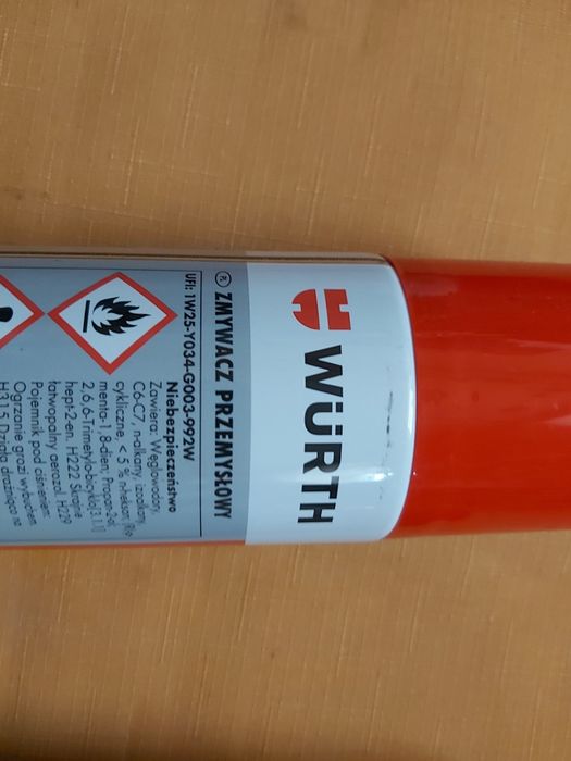 Wurth zmywacz przemysłowe 500ml x 3 sztuki
