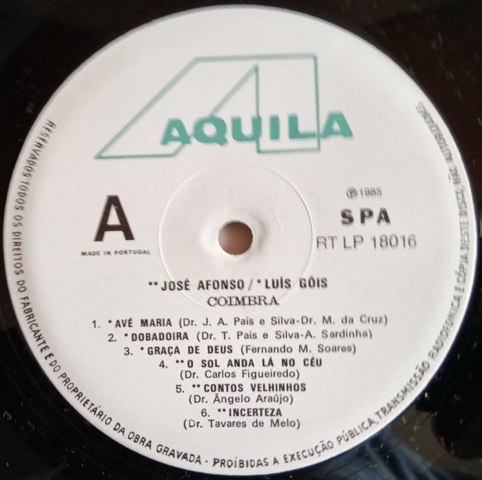 José Afonso / Luis Góis	- - - - -		Coimbra	- - - - -	LP