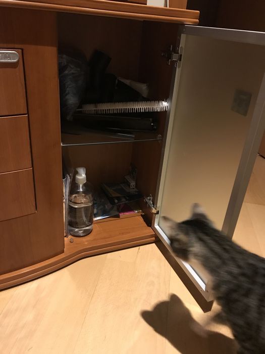 Móvel de entrada com espelho