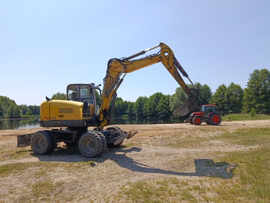 Koparka wacker neuson 9503, zamiana
